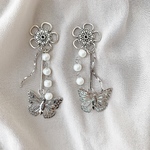 1300円→1000円 butterfly×silver×flower