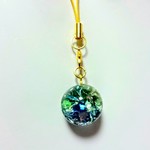 レジン   青緑ストラップ