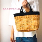 帆布のカゴ風トートバック B ~ Msize 