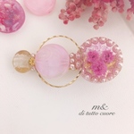 elegant rose color かすみ草 ヘアクリップ/バレッタ