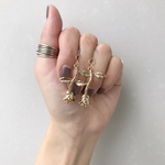 再販❤︎ゴールドローズピアス/イヤリング＊P190901