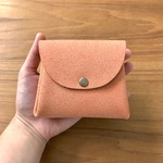 特価！床革を使った じゃばらの革財布(中サイズ)