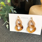 キャラメル✕べっこう ピアス