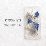 紫陽花シェルのiPhone11  iPhonex  iPhone8 iPhone SE スマホケース キラキラ  海