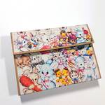 【ミニ蛇腹ファイル】おすそ分けファイル レトロアニマル総柄 ♡蛇腹10ポケット♡送料無料