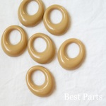 6pcs ドロップリング レトロ ミルクティ