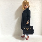 長袖BK襟付きワンピ＋ケミカルウォッシュ テパードパンツセット♡