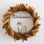 のんびり猫のWelcomeしっぽリース