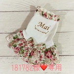 181782様❤専用❤犬服❤わんこ服❤ローズ柄スカートワンピース❤