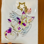 狐幻獣しっぽぶらぶらアクリルキーホルダー