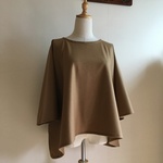 圧縮ウールニットCAで作ったゆったりプルオーバー