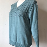 【50％ OFF！】飾りレース編みセーター　ミントグリーン【オータムセール実施中♪　11/17いっぱいまで！】