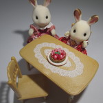 【ミニチュア】ケーキ・お皿【２点セット】