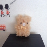 約9㎝　もじゃもこチビうさぎさん(ベージュ)