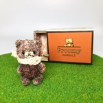 Proomy 赤茶色の秋色クマさん モールベア テディベア