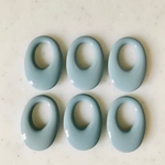 Grey Oval Pendant Tops