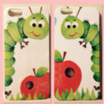 michan25 様専用 イモムシさんとりんごのiPhoneケース