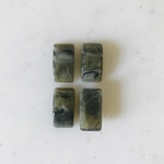 Green White Marble Rectangle Cabochons