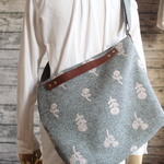 rinko-fさま専用ご注文ページ・ハンドメイド・ミナペルホネン生地使用3WAYバッグ（bonheur・ウールlight blue）
