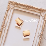 no.540 ゴールド メタル プレート ピアス、イヤリング