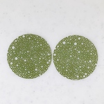 Green Filigree Dotted Circle Parts