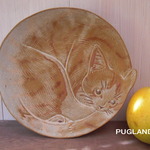 猫ケーキザラ～キジ白猫