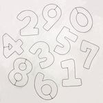 【販売再開★】0〜9数字バーナー◎ワイヤークラフト◎誕生日◎月齢フォト