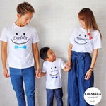 【送料無料】名入れTシャツ３枚セット  ビッグロゴ にこちゃん デザイン　名前入り Tシャツ 