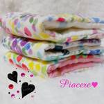 カラフルドロップ×watercolorミックスふわふわガーゼハンカチset♡
