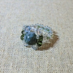 大粒リング　モスアゲート 2
