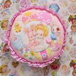 hana*ハンドメイド★ドレスデンまんまるクッションハロベビちゃん