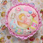 hana*ハンドメイド★ドレスデンまんまるクッションおねんねハロベビちゃん