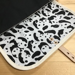 zn-b5 京都ちどりかばん 帆布 ショルダーバッグ Mサイズ ブラック/パンダが....