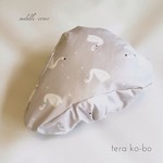 白鳥柄のサドルカバー