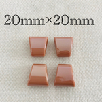 importアクリルチューブパーツ キャメル 4個入り