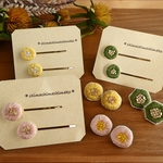 【129916様 ご注文品】刺繍ピアス＆ヘアピンセット