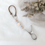 名入れ可○natural marble gray シューズクリップ 