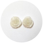 キャンディローズピアス♡ホワイト