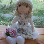 《送料込》３２cmコラボドール(white)