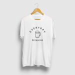 毎日飲みたいビール カレッジロゴ イラストTシャツ 
