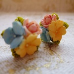 【SALE】フラワーブーケのピアス