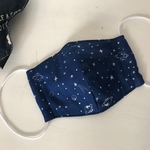 子供用 立体マスク　宇宙柄 ネイビー
