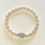 翡翠パールブレスレット