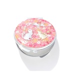 小花の桜　ピンク　3匹の猫 コンパクトミラー　鏡