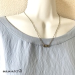 ステンレス製 インフィニティネックレス ロング小豆チェーン幅2mm