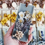 ○香りの選べる○ワックスサシェ/khaki×white/candlemimosa