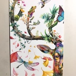 No.11「シカ(左)」ANIMAL ART POST CARD２枚セット