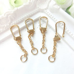 【ゴールド完売】1色10個セット☆ゴールド/ニッケル キーホルダー金具
