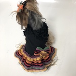 犬服オーダー　★ハロウィンニットノースリーブ魔女ワンピース★