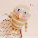 靴下フクロウのフクちゃん(ベージュ)